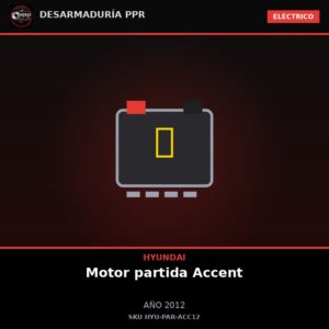 Motor de partida Hyundai Accent 1.4 2012