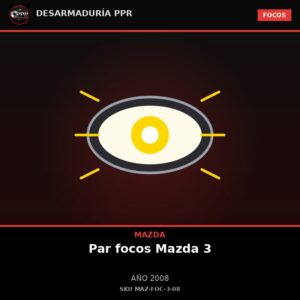 Foco delantero Mazda 3 2008 (par)