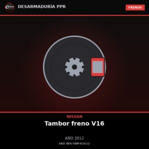 Tambor de freno trasero Nissan V16 2012